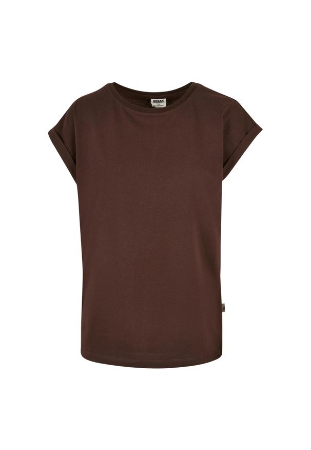 Urban Classics - Damska Koszulka Na Ramiączkach Z Bawełny Organicznej. Kolor: brązowy. Materiał: bawełna. Długość rękawa: na ramiączkach. Sport: turystyka piesza