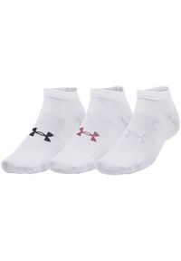 Under Armour - Skarpetki Unisex Dla Dorosłych Essential Low Cut (zestaw 3 Sztuk). Kolor: biały