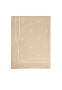 BOSS Szal Yllie 50535789 Beżowy. Kolor: beżowy. Materiał: wiskoza #5