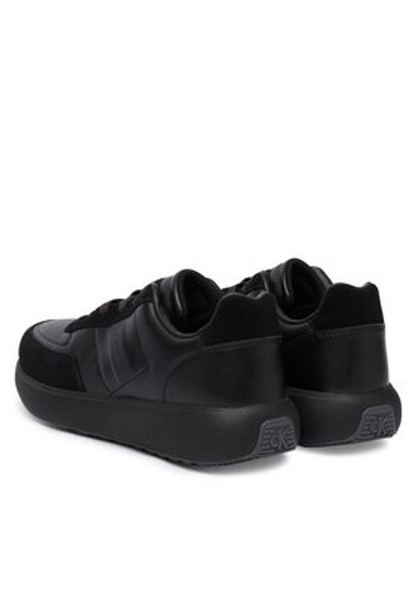 Calvin Klein Sneakersy City Runner Laceup Tape Lth HM0HM02033 Czarny. Kolor: czarny. Materiał: skóra, zamsz