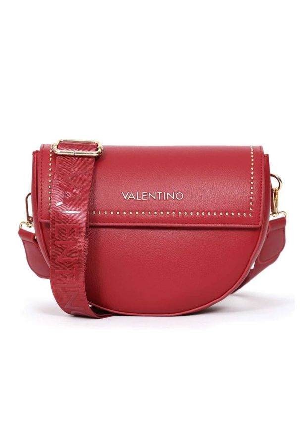 Valentino by Mario Valentino - VALENTINO Czerwona torebka Bigs Flap Bag. Kolor: czerwony