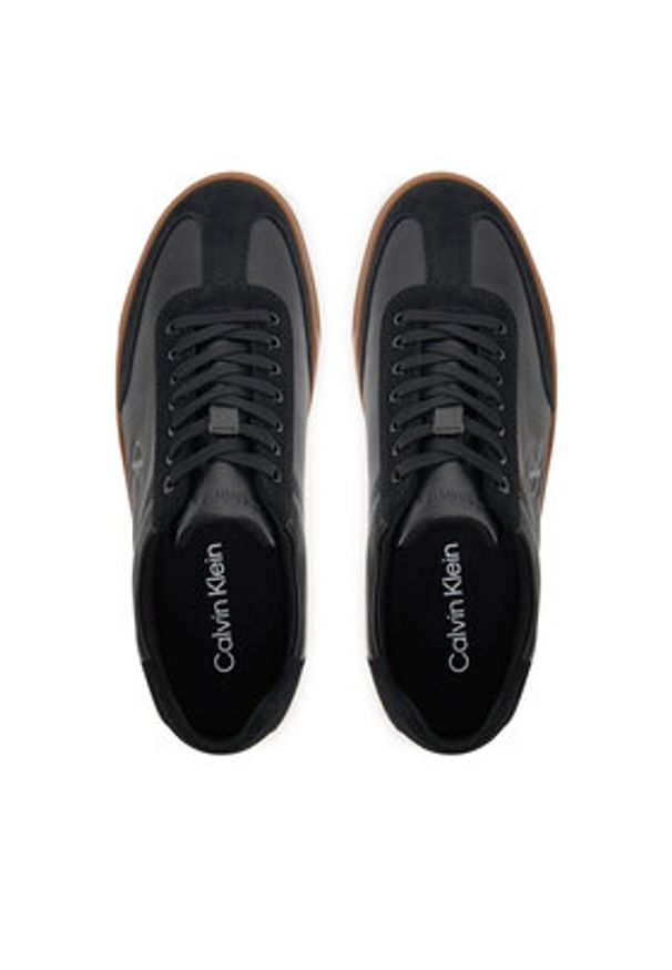 Calvin Klein Sneakersy Low Pro Cups Lth Mix Mg HW0HW02825 Czarny. Kolor: czarny. Materiał: skóra