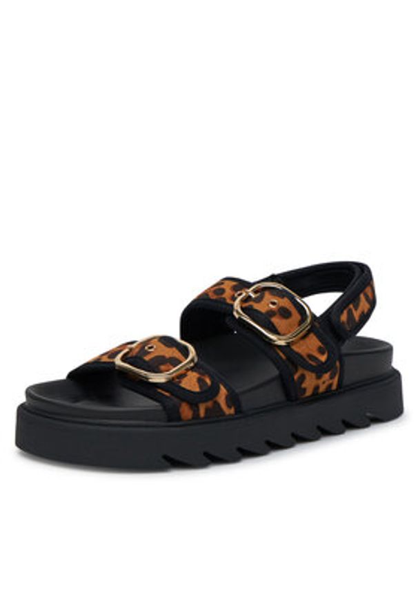 DeeZee Sandały HY62275-4 Czarny. Kolor: czarny. Materiał: materiał