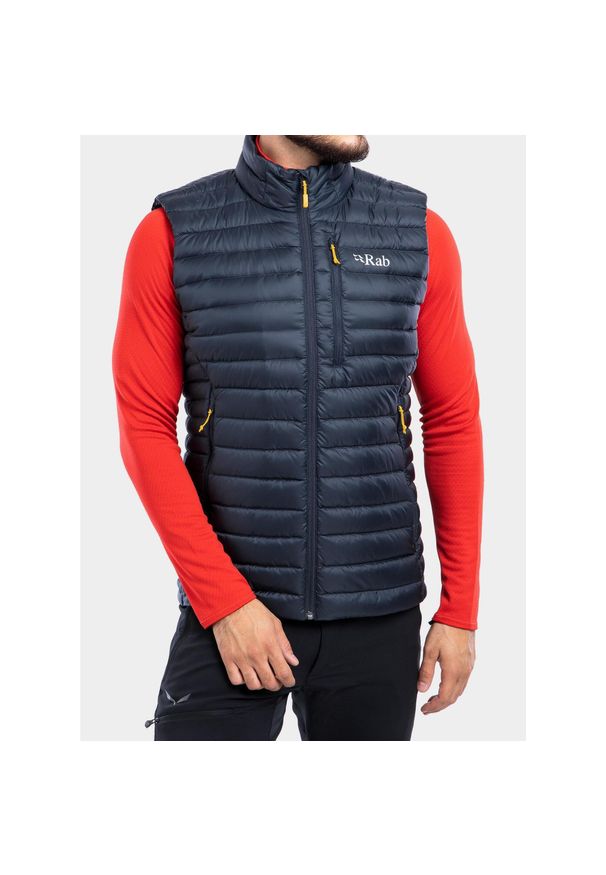 Kamizelka puchowa męska Rab Microlight Vest. Kolor: szary. Materiał: puch