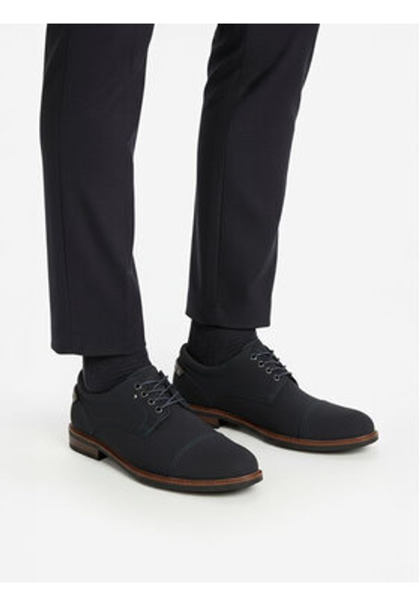 Lanetti Półbuty CEO-LOBO-01 MBS Granatowy. Kolor: niebieski. Materiał: materiał