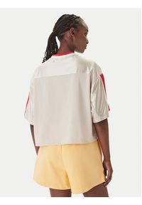 Adidas - adidas T-Shirt Stadium JZ1073 Beżowy Loose Fit. Kolor: beżowy. Materiał: syntetyk #3