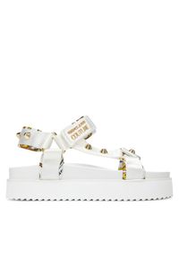 Versace Jeans Couture Sandały 78VA3SM2 Biały. Kolor: biały. Materiał: materiał