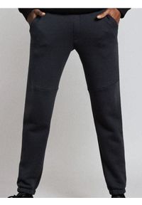 Sinsay - Spodnie regular fit - niebieski. Kolor: niebieski