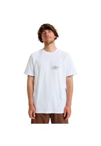 Quiksilver - Koszulka z krótkim rękawem dla Mężczyzn EV RIPPLE FONT Biały. Kolor: biały. Materiał: materiał, bawełna. Długość rękawa: krótki rękaw. Długość: krótkie. Wzór: nadruk