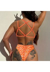 Intica - Kostium kąpielowy bikini ze strapsami na plecy plażowy Suanne. Kolor: niebieski. Materiał: materiał #7