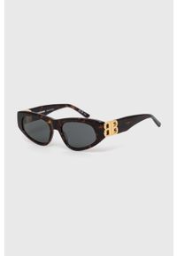 Balenciaga okulary przeciwsłoneczne damskie kolor brązowy. Kolor: brązowy #3