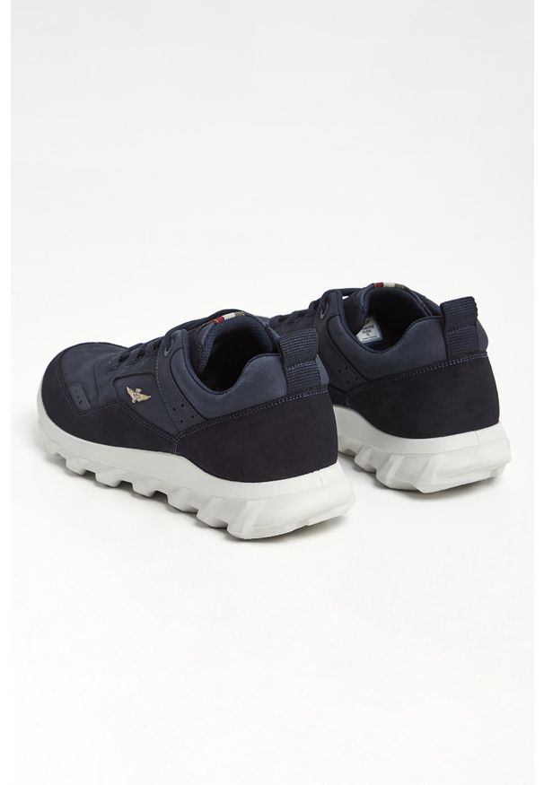 Aeronautica Militare - Sneakersy męskie zamszowe AERONAUTICA MILITARE. Materiał: zamsz, skóra