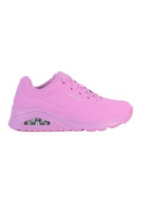 skechers - Buty do chodzenia męskie Skechers Uno Stand ON Air. Zapięcie: sznurówki. Kolor: różowy. Materiał: materiał, tkanina, syntetyk. Szerokość cholewki: normalna. Sport: turystyka piesza