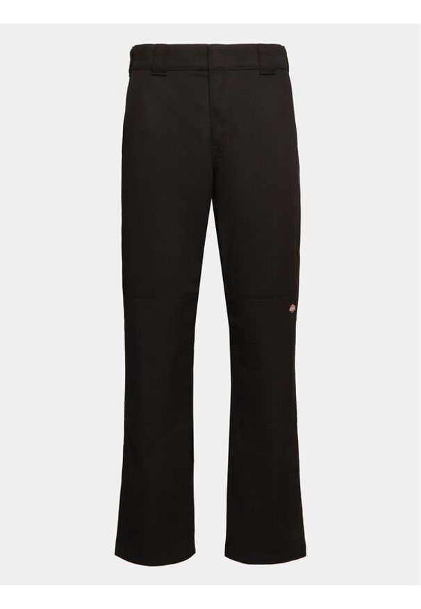 Dickies Spodnie materiałowe Double DK0A4XZE Czarny Slim Fit. Kolor: czarny. Materiał: syntetyk