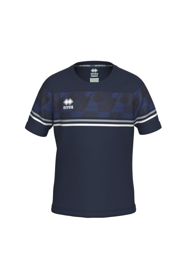 ERREA - Koszulka dla dzieci Errea diamantis. Kolor: szary, niebieski, wielokolorowy. Długość rękawa: krótki rękaw. Długość: krótkie