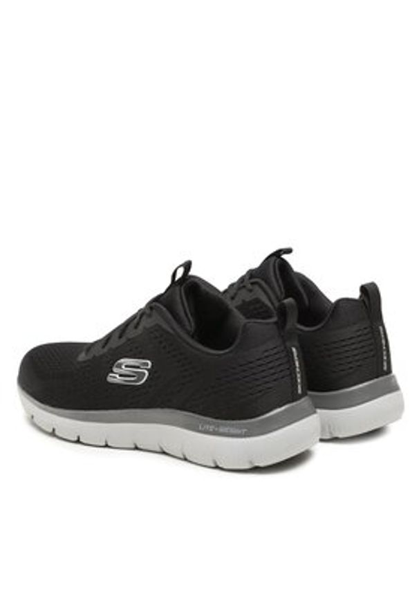 skechers - Skechers Sneakersy Summits Torre 232395/BKCC Czarny. Kolor: czarny. Materiał: materiał