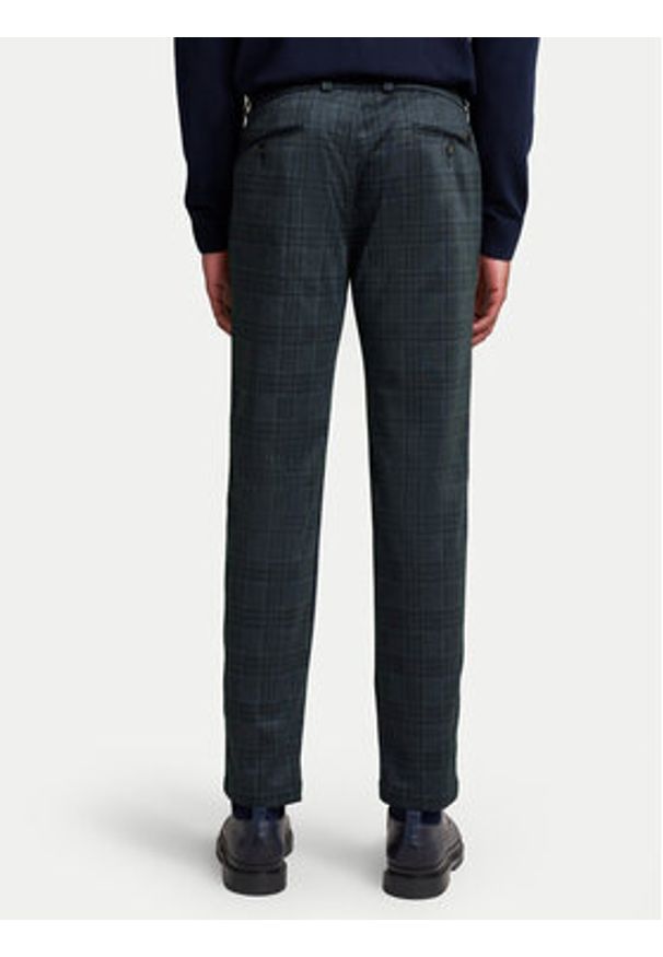 Bugatti Chinosy 4036 66898B Granatowy Slim Fit. Kolor: niebieski. Materiał: syntetyk