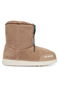 Love Moschino - LOVE MOSCHINO Śniegowce JA24112G1PISF105 Brązowy. Kolor: brązowy. Materiał: skóra, zamsz #1