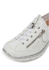 Rieker Sneakersy L3296-82 Biały. Kolor: biały. Materiał: syntetyk, materiał #4