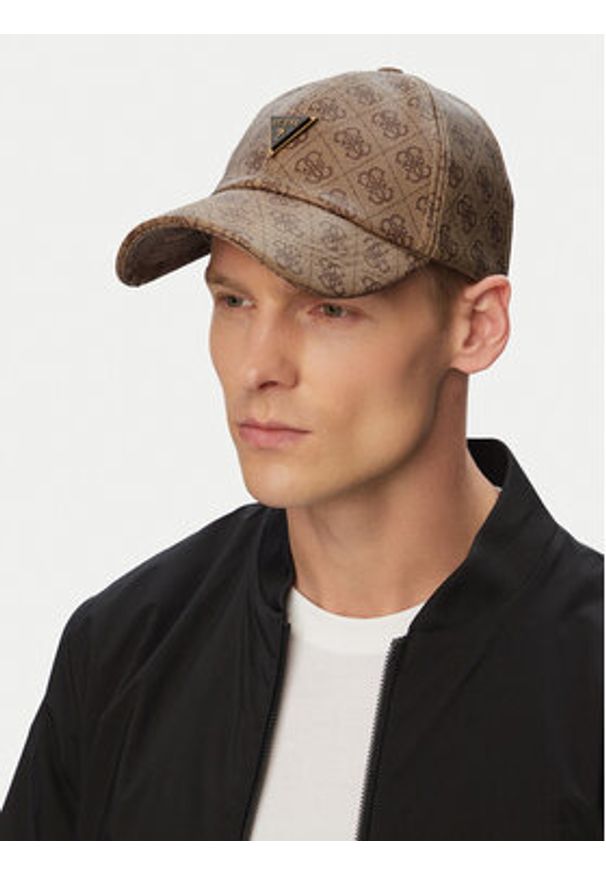 Guess Czapka z daszkiem AM9546 POL01 Beżowy. Kolor: beżowy. Materiał: poliester