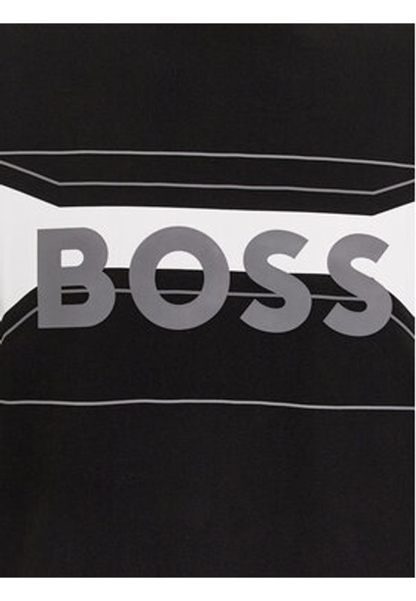 BOSS - Boss T-Shirt Tee 2 50514527 Czarny Regular Fit. Kolor: czarny. Materiał: bawełna, syntetyk