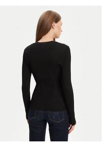 Guess Sweter W5YR08 Z0040 Czarny Slim Fit. Kolor: czarny. Materiał: syntetyk #5