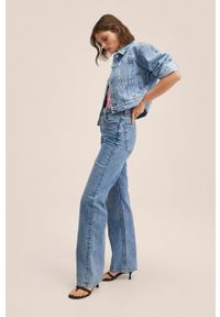mango - Mango kurtka jeansowa Daisy damska przejściowa. Kolor: niebieski. Materiał: jeans #3