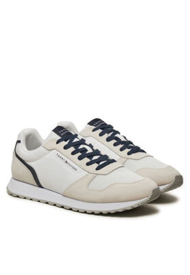 TOMMY HILFIGER - Tommy Hilfiger Sneakersy New Runner Eva Trainers FM0FM05454 Biały. Kolor: biały. Materiał: materiał