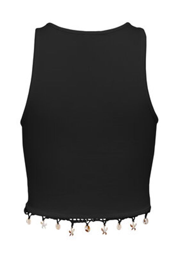 only - ONLY Top Shelly 15325019 Czarny Slim Fit. Kolor: czarny. Materiał: bawełna