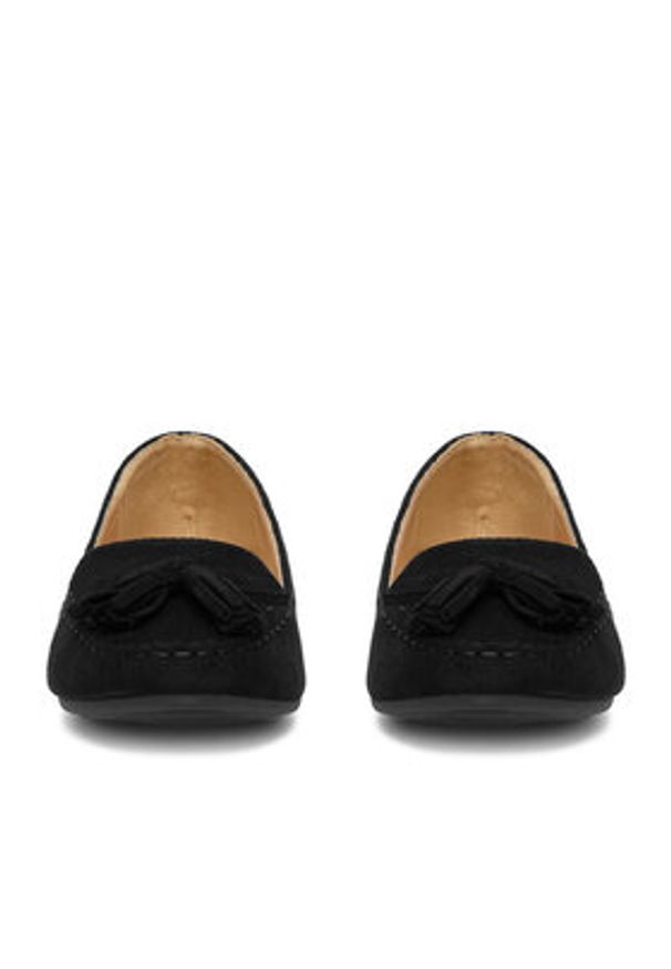 DeeZee Mokasyny QH1829-89 Czarny. Kolor: czarny. Materiał: materiał