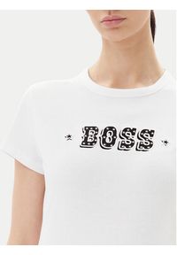 BOSS T-Shirt Endora 50545287 Biały Regular Fit. Kolor: biały. Materiał: bawełna