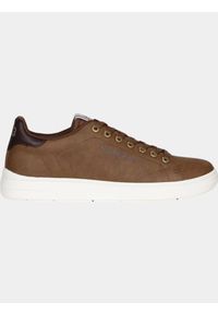 Niskie buty męskie Nautica STARDUST 2.0 LTH TABACCO. Kolor: brązowy