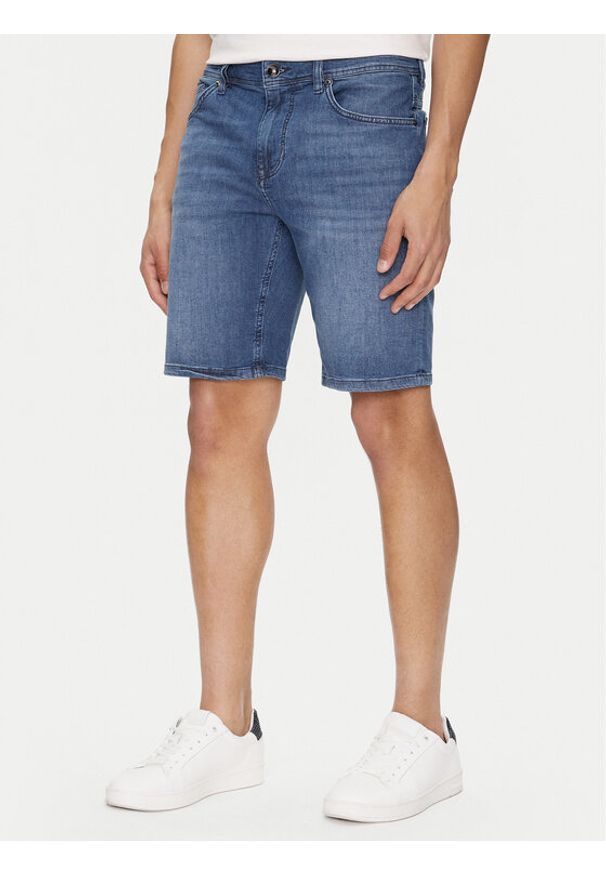 JOOP! Szorty jeansowe 30043025 Granatowy Modern Fit. Kolor: niebieski. Materiał: bawełna