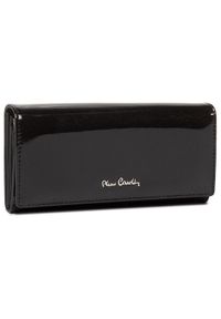 Pierre Cardin Duży Portfel Damski 05 LINE 100 Czarny. Kolor: czarny. Materiał: skóra, lakier