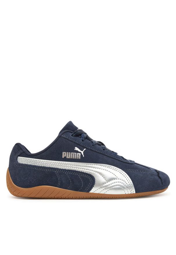 Puma Sneakersy Speedcat Metallic Jr 404113 02 Granatowy. Kolor: niebieski. Materiał: skóra, zamsz