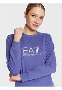 EA7 Emporio Armani Bluza 8NTM35 TJCQZ 1532 Fioletowy Regular Fit. Kolor: fioletowy. Materiał: bawełna