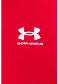 Under Armour t-shirt treningowy 1361518 kolor czerwony 1361518-410. Kolor: czerwony. Materiał: skóra, materiał. Długość rękawa: raglanowy rękaw. Wzór: gładki #4