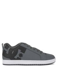 DC Shoes Sneakersy COURT GRAFFIK 300529-GBW Szary. Kolor: szary. Materiał: skóra
