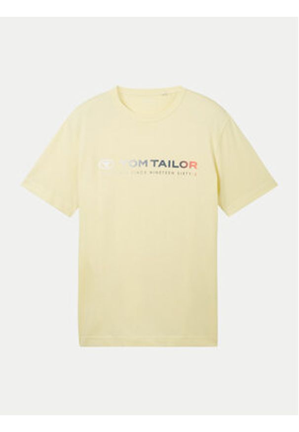 Tom Tailor T-Shirt 1041855 Żółty Regular Fit. Kolor: żółty. Materiał: bawełna
