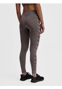Damskie legginsy bezszwowe Hummel CI. Kolor: brązowy. Materiał: materiał, dzianina. Sport: fitness