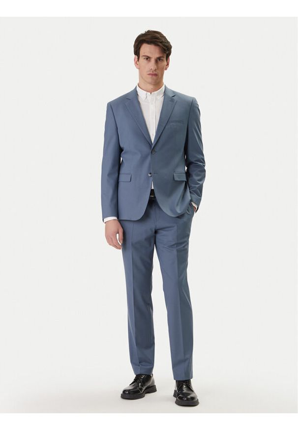 Hugo - HUGO Garnitur Arti-Hesten253X 50544524 Niebieski Extra Slim Fit. Kolor: niebieski. Materiał: syntetyk