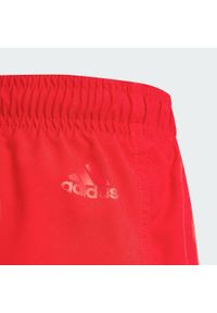 Adidas - Szorty Sportswear Essentials Logo CLX Swim Kids. Kolor: biały, czerwony, wielokolorowy. Materiał: materiał