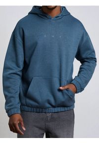 Sinsay - Bluza hoodie - niebieski. Kolor: niebieski