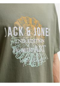 Jack & Jones T-Shirt Gradient Print 12288094 Szary Regular Fit. Kolor: szary. Materiał: bawełna. Wzór: nadruk, gradientowy #2