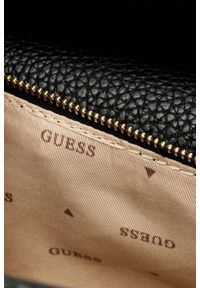 Guess - GUESS Сzarna damska klasyczna torebka SML Girlfriend Satchel. Kolor: czarny. Materiał: skórzane. Styl: klasyczny #5