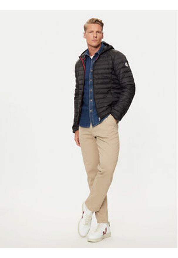 Jott Kurtka puchowa Nico P000MDOW01 Czarny Slim Fit. Kolor: czarny. Materiał: syntetyk