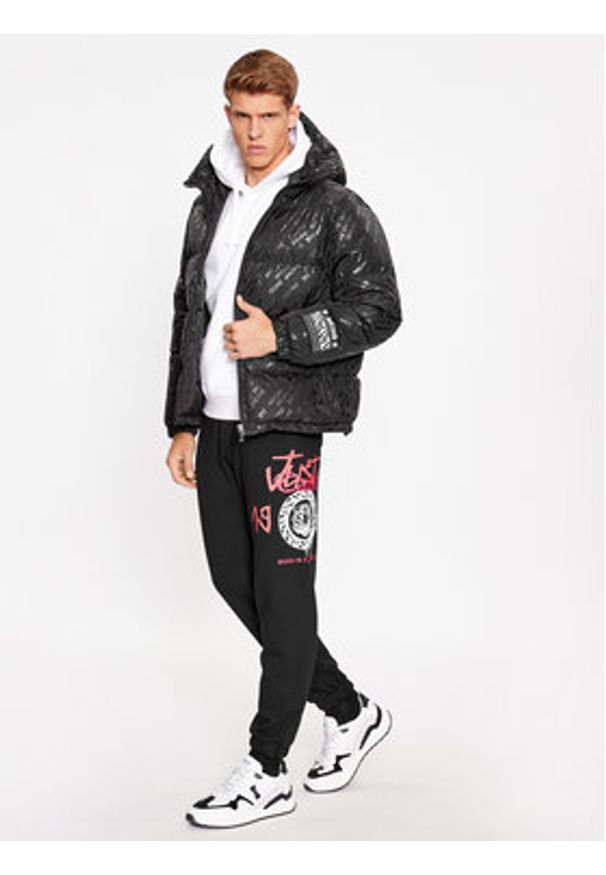 Just Cavalli Spodnie dresowe 75OAAI01 Czarny Regular Fit. Kolor: czarny. Materiał: dresówka, bawełna