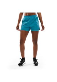 SIROKO - Damskie spodenki treningowe 2 w 1 Fitness Siroko Gili. Kolor: niebieski. Materiał: materiał. Długość: krótkie. Sport: fitness
