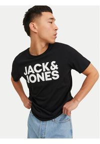 Jack & Jones T-Shirt Crop Logo 12151955 Czarny Regular Fit. Kolor: czarny. Materiał: bawełna #6