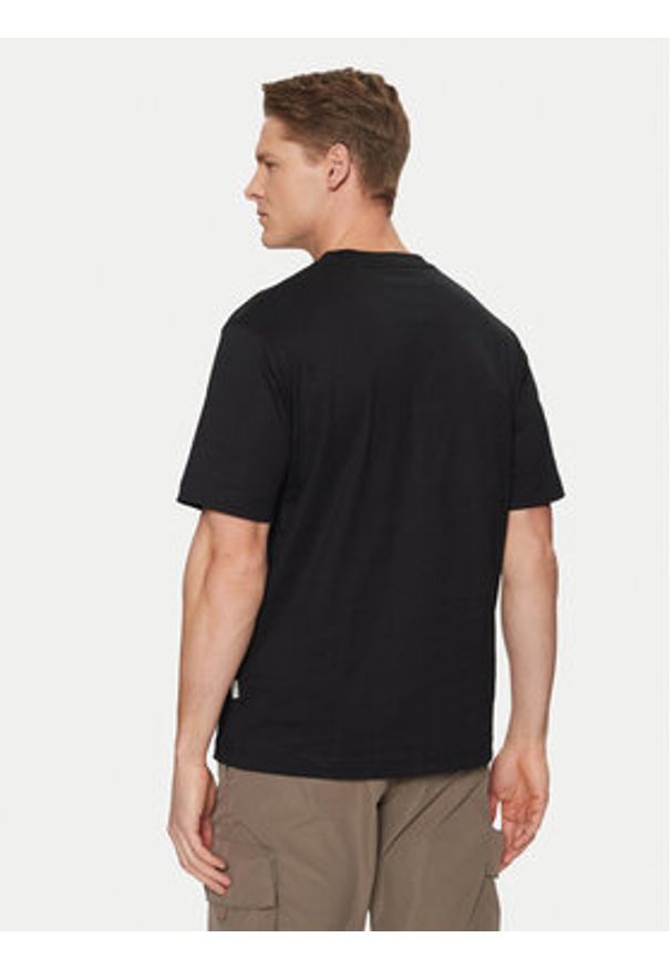 Jack & Jones - Jack&Jones T-Shirt Machester 12273549 Czarny Relaxed Fit. Kolor: czarny. Materiał: bawełna